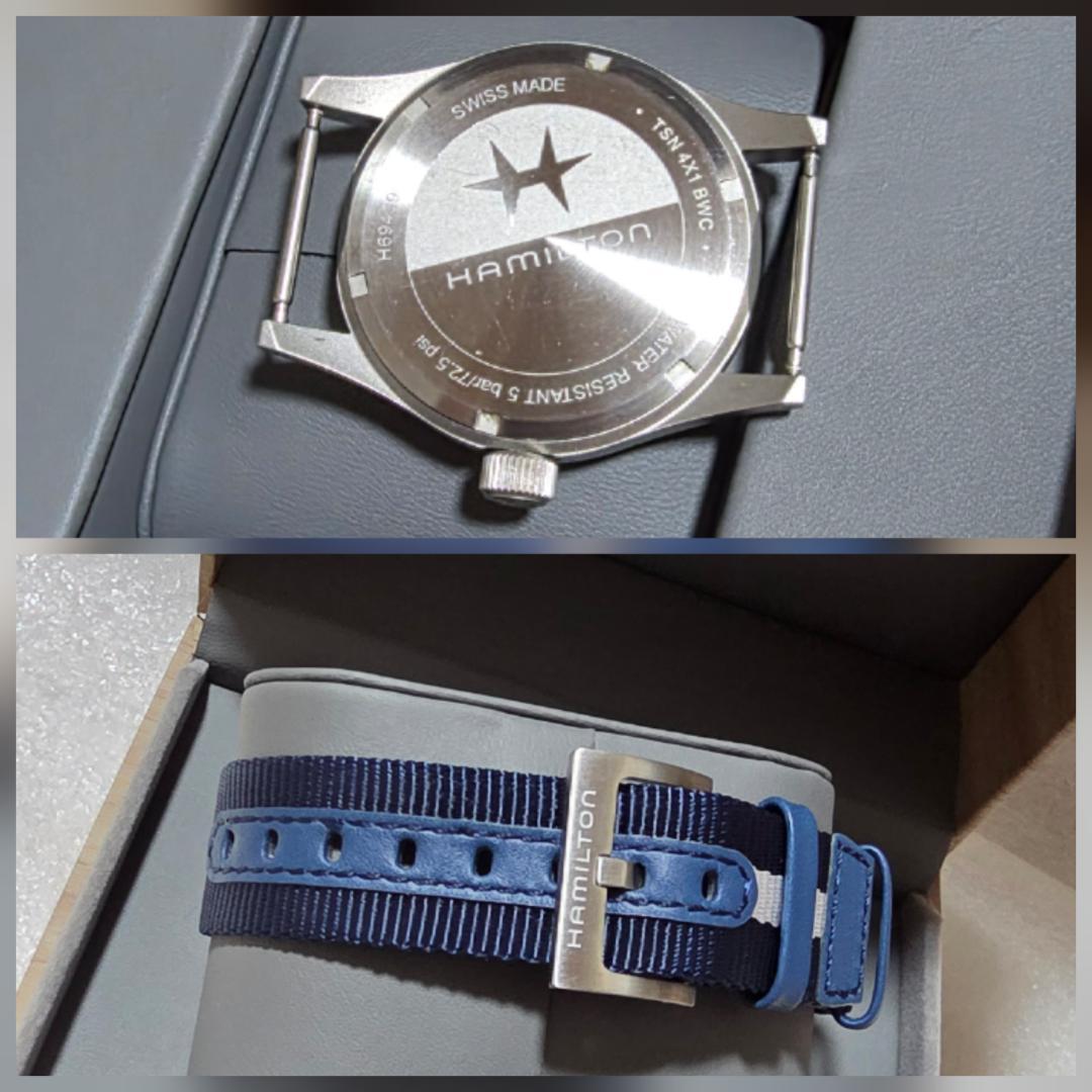 ハミルトン カーキメカ 38mm 青文字盤 手巻き