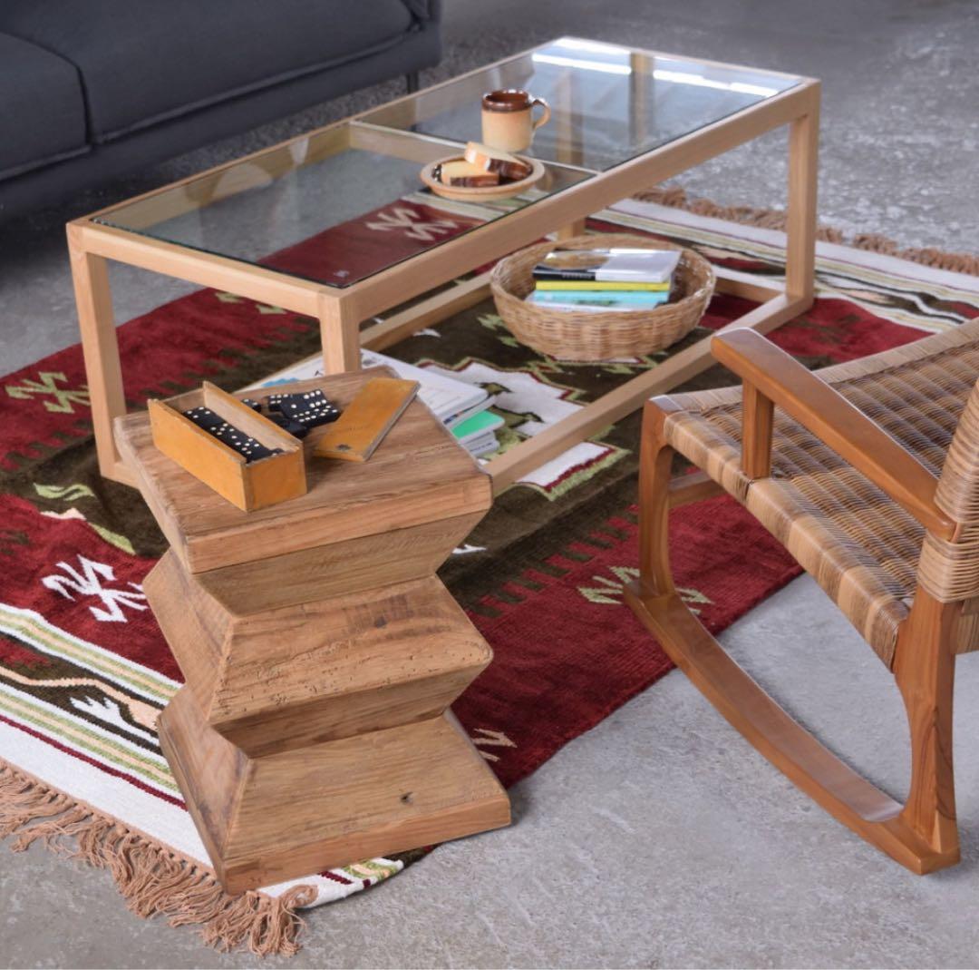 東谷　aztumaya 木製スツール ブラウン