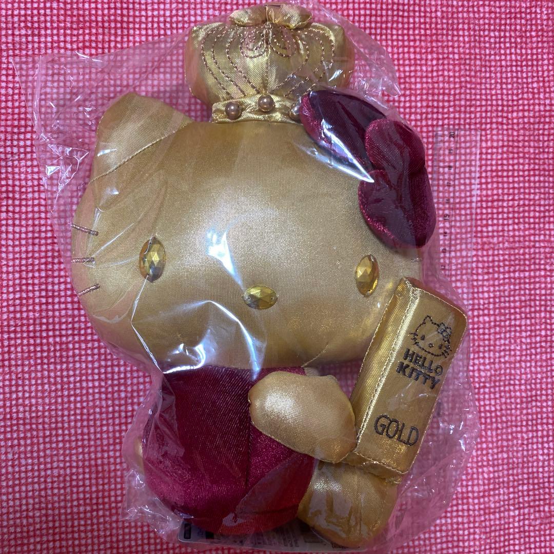 GOLDキティーちゃんぬいぐるみ