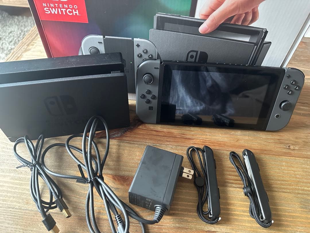 Nintendo Switch 本体 グレー 充電器付き