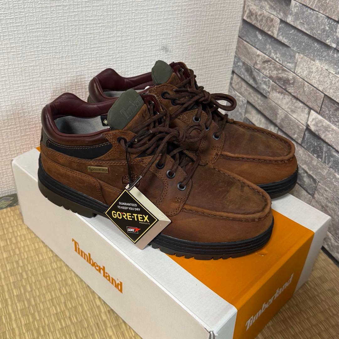 timberland moc toe gtx brown ブラウン