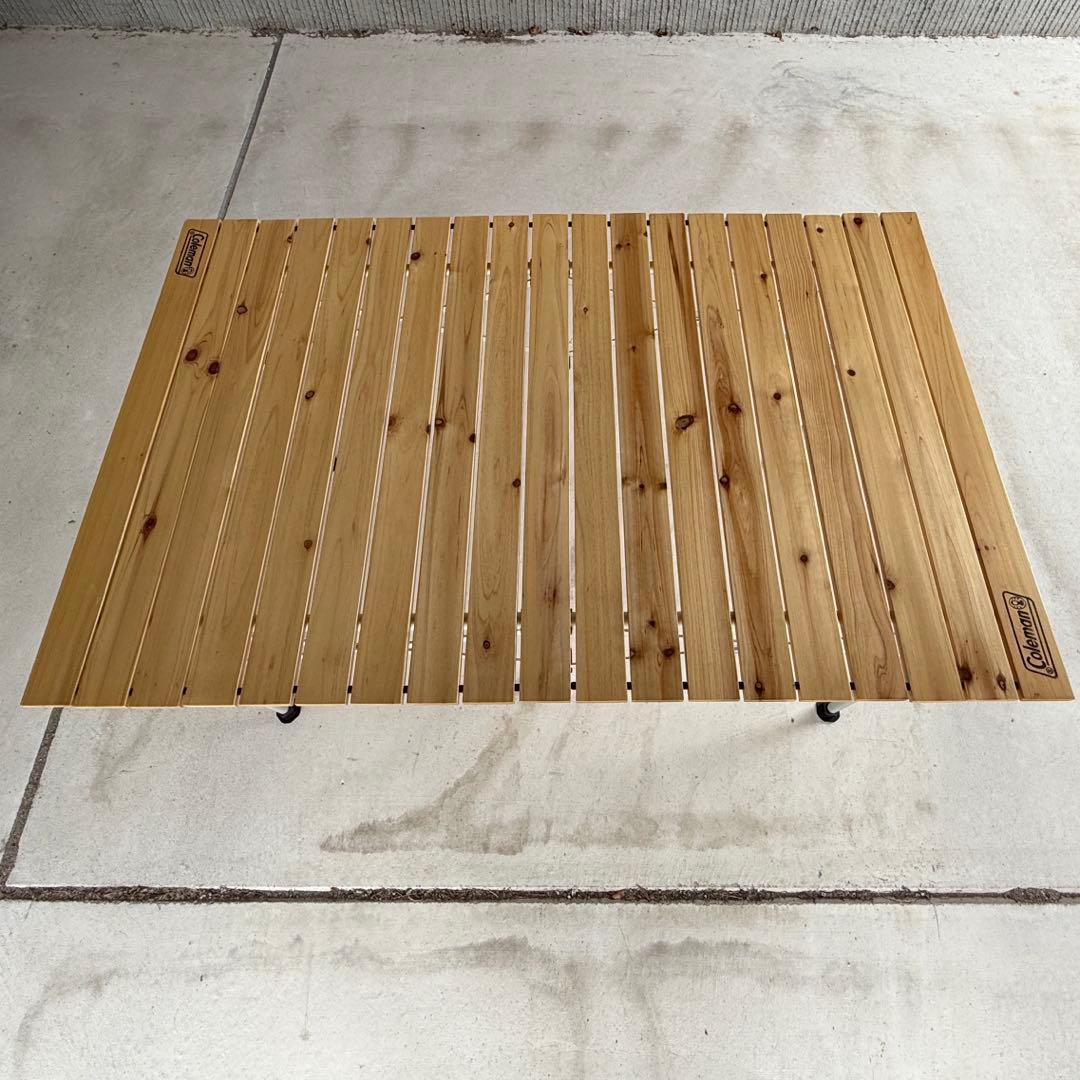 Coleman コールマン　ナチュラルウッドロールテーブル　110cm