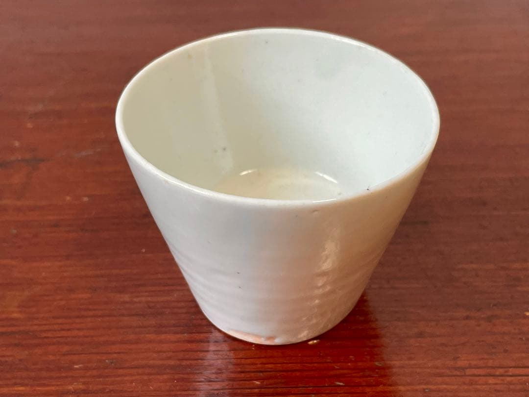 骨董　アンティーク　白磁　蕎麦猪口　小ぶり　古伊万里　カップ　酒器　直し