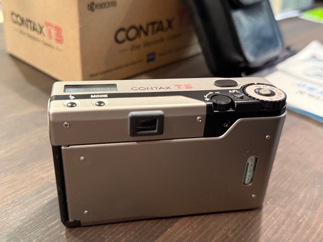 【動作確認済】美品Contax T3 後期　ダブルティース　箱あり