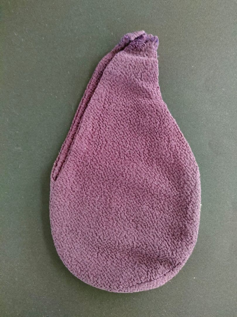 ●【茶道具】古裂 大津袋 紫系 無地｜仕覆・数寄屋袋｜箱付 美品