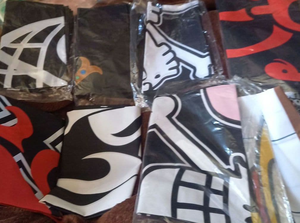 激レア☆ONE PIECE☆キャラクター☆海賊旗&のれん☆大量セット♪17点