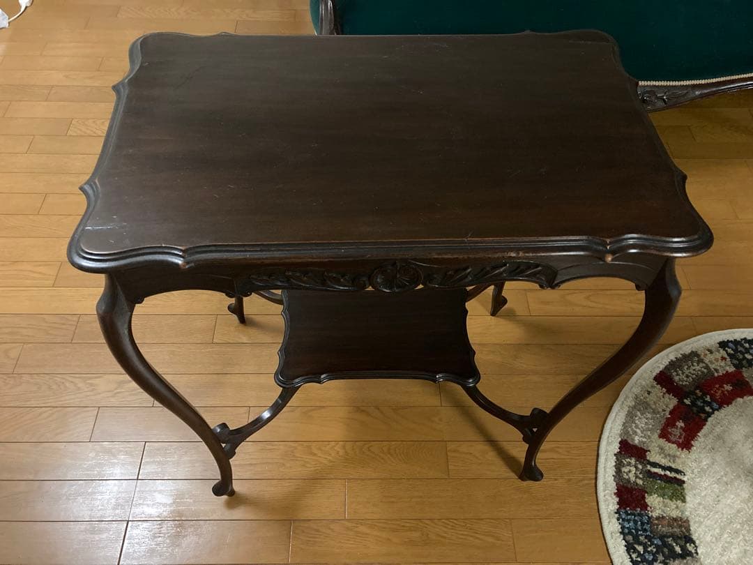 アンティーク木製テーブル ダークブラウン