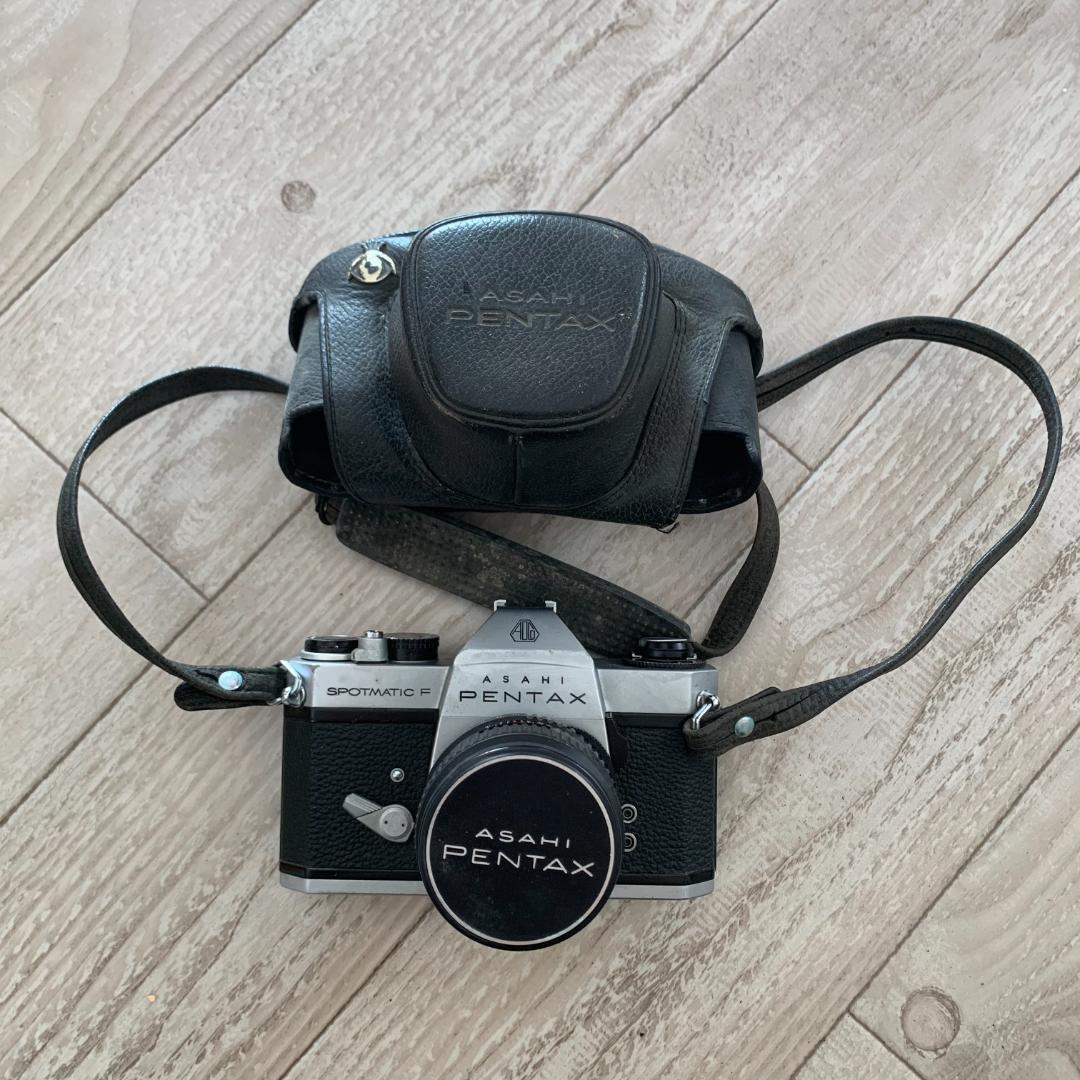 【現状品】PENTAX スポットマチックF フィルムカメラ ケース・ストラップ付