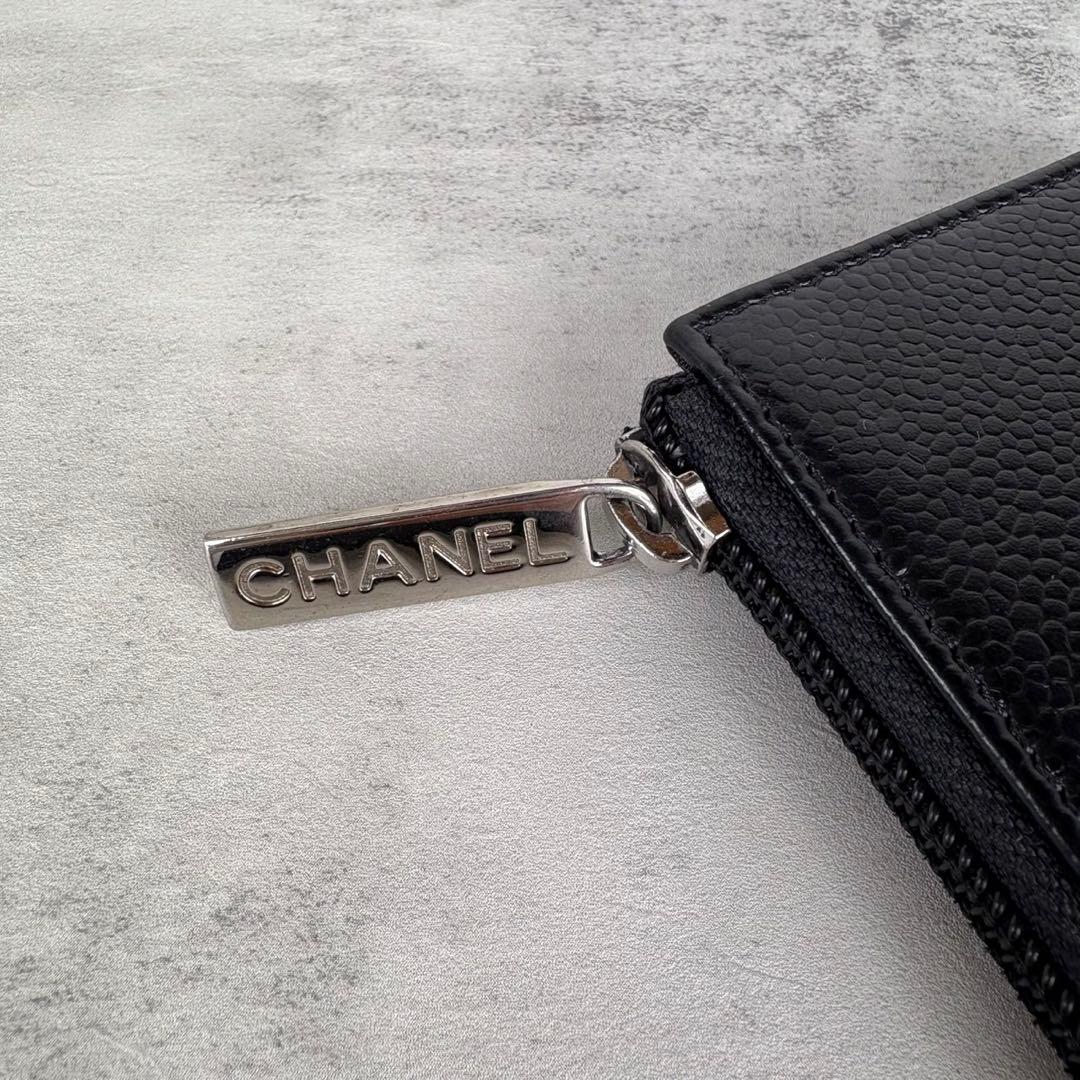CHANEL シャネル　キャビアスキン　デカココ　ケース　カードケース