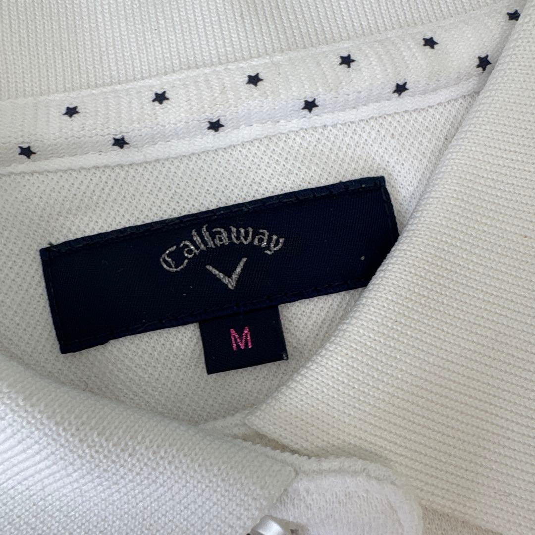 【6点セット】Callaway ゴルフウェアセット一式 ホワイト/ネイビー