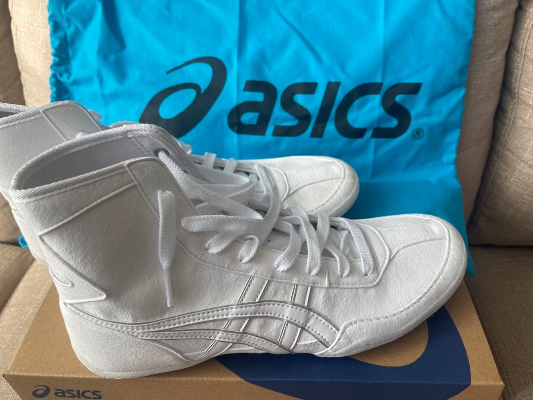 asics ボクシングシューズ ホワイト