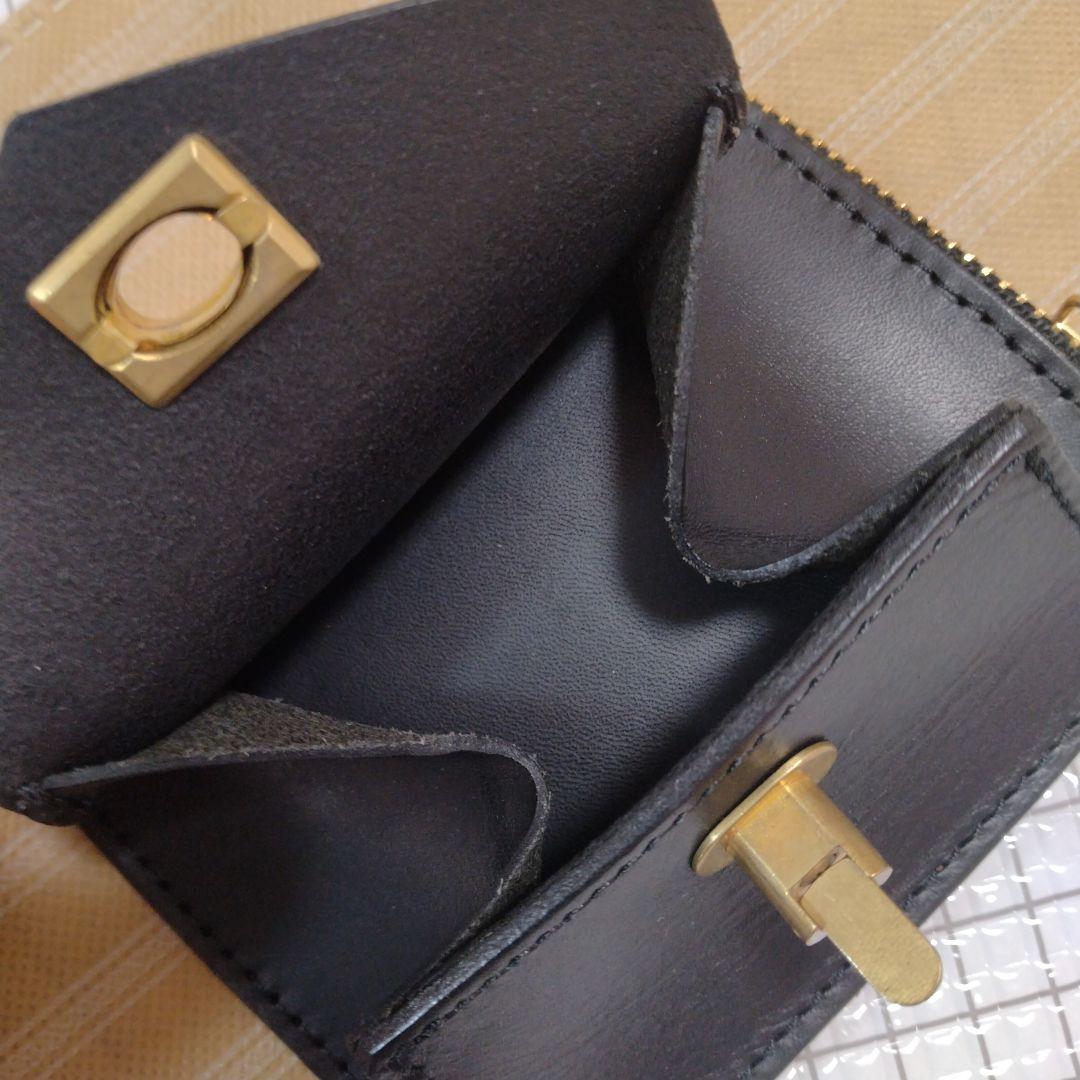 【LONA】Box mini wallet -ento- ブラック