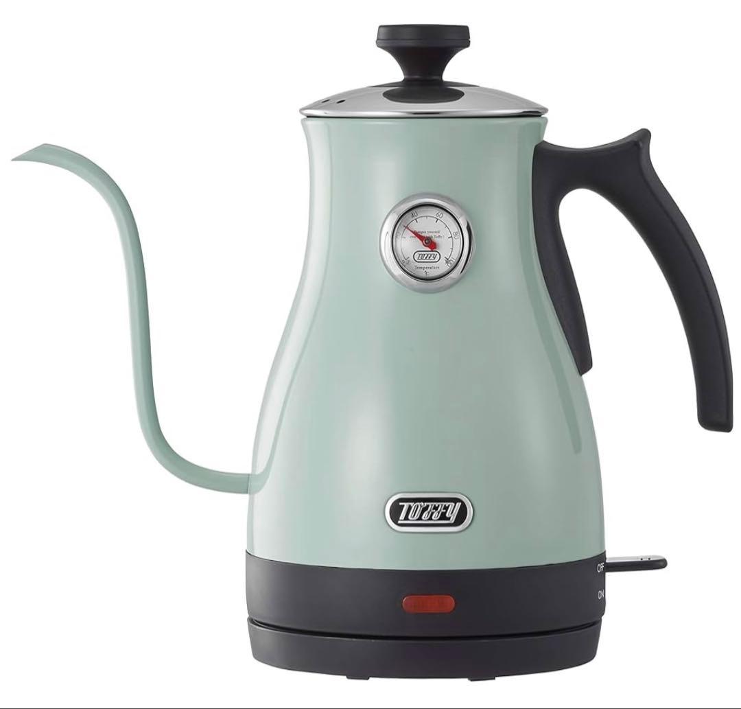 Toffy 温度計付き電気ケトル ミントグリーン