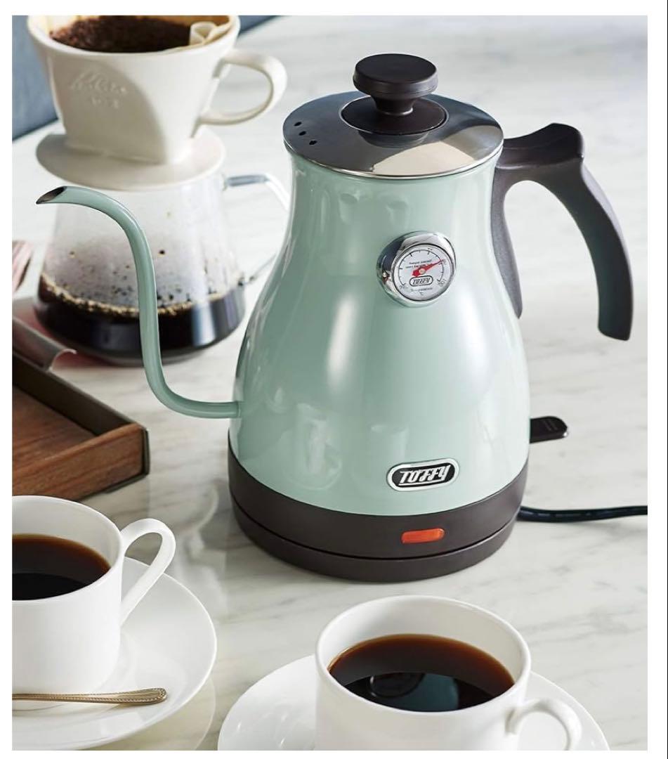 Toffy 温度計付き電気ケトル ミントグリーン