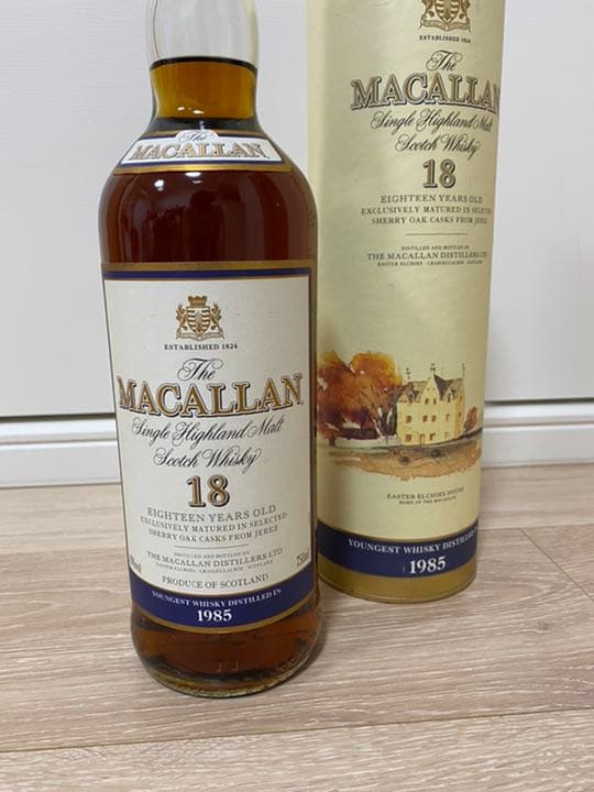 【セラー保管品】マッカラン18年 750ml 1985 シェリーオーク　カスク