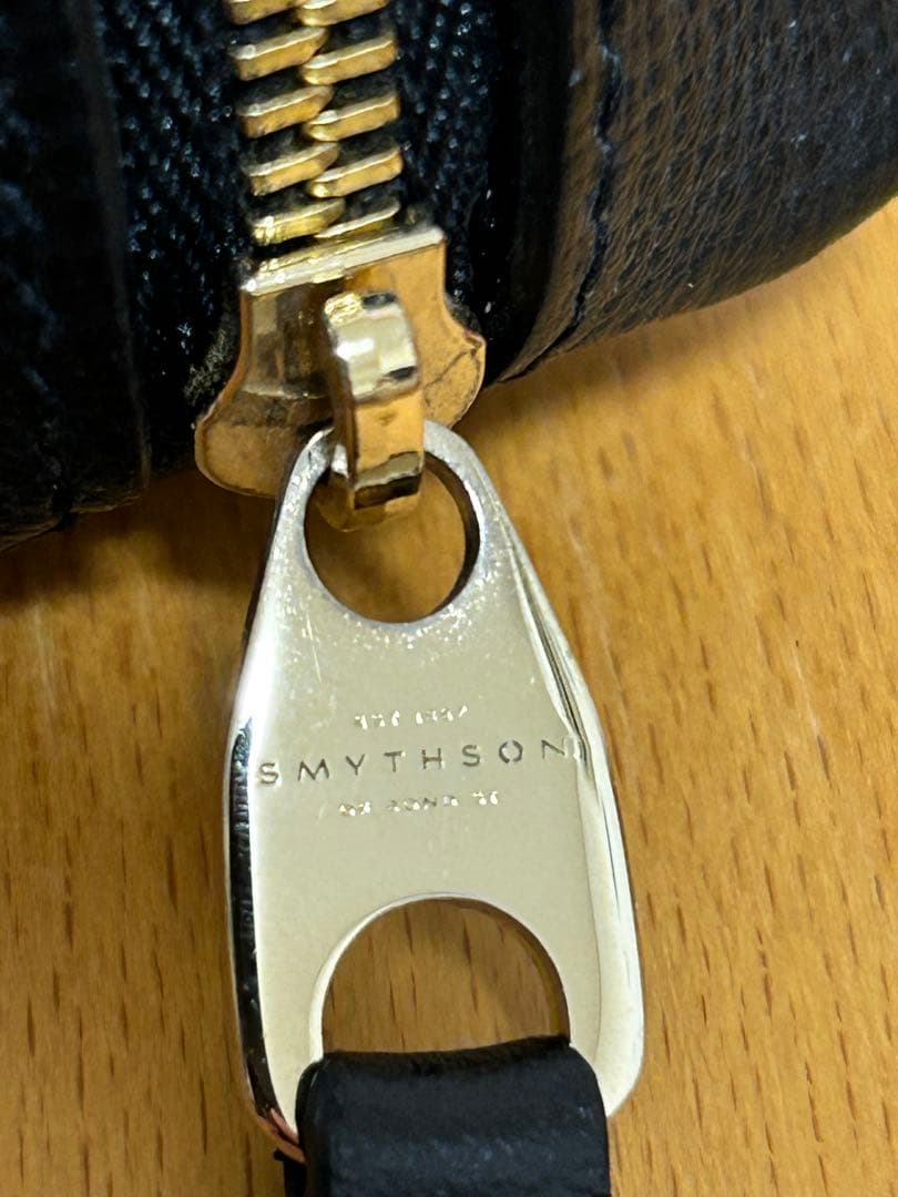 SMYTHSON ブラック レザーペンケース