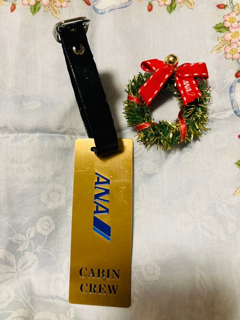 【レア‼︎ 美品】ANA Crew 客室乗務員 タグ　全日空　CA ♡おまけ付♡
