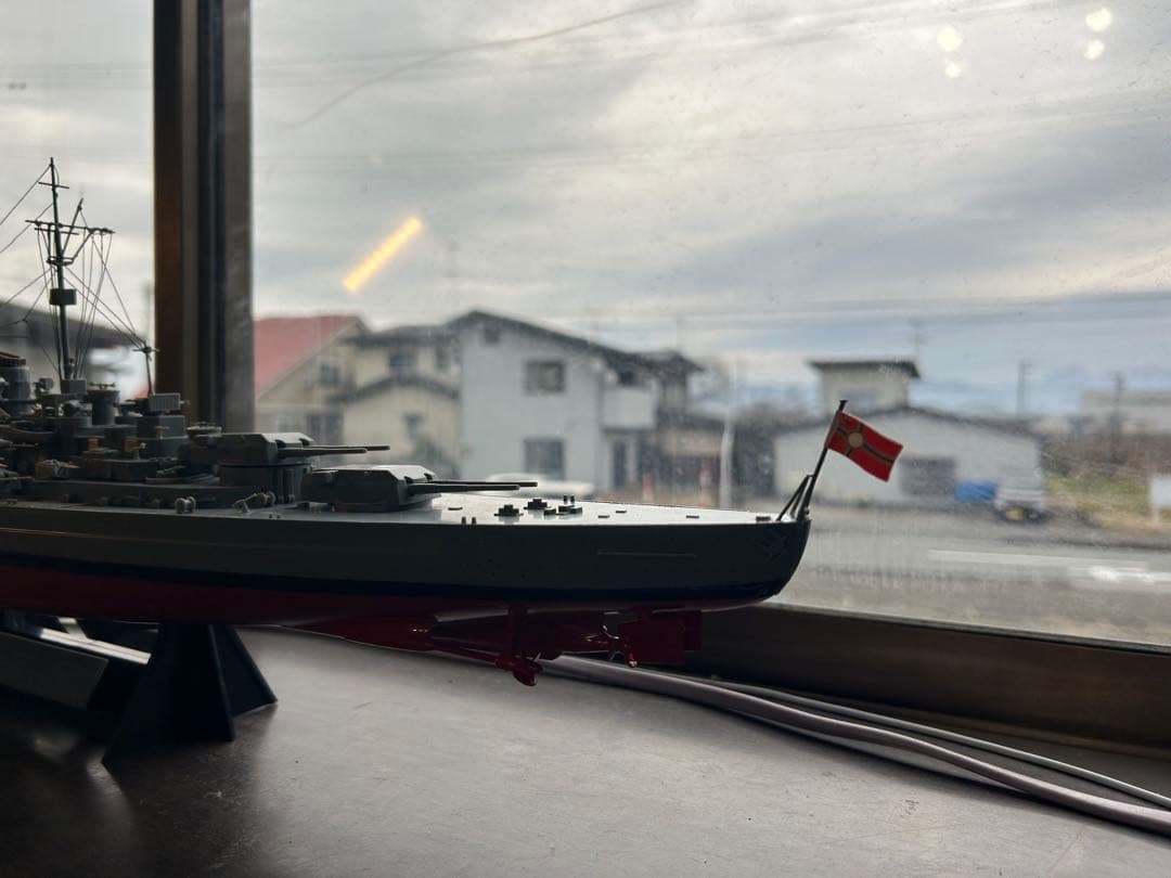 ビスマルク高速戦艦(フッドイギリス艦を一発撃沈)超精密加工800mm(完成品)