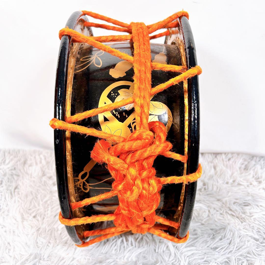 【希少】太鼓　締太鼓　和楽器　バチ　ケース　和太鼓　3点セット