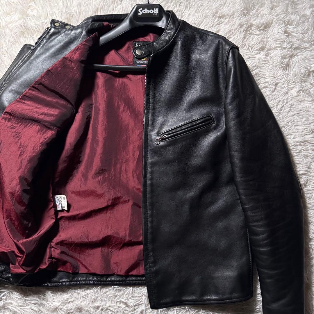 【極美品】schott ライダースジャケット　641xx 本革　40 USA製