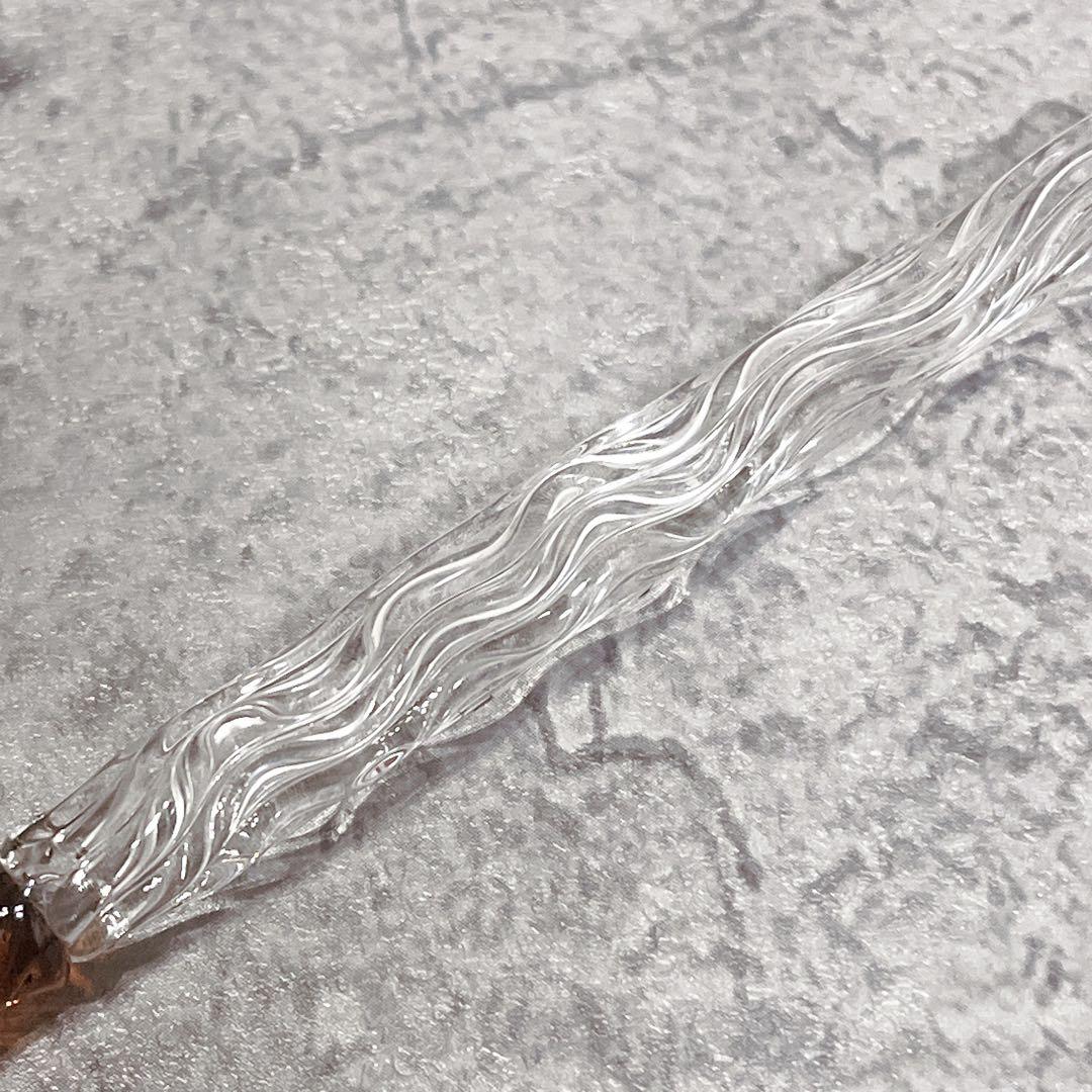 極美品 菅清流 SK クリスタルペン ガラスペン 清風