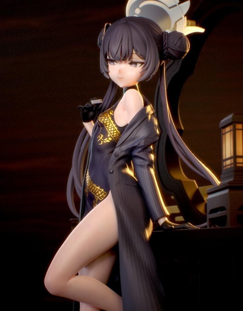 24㎝　未塗装未組立　ガレキ　ブルーアーカイブ　竜華キサキ　玄龍門　門主　山海経