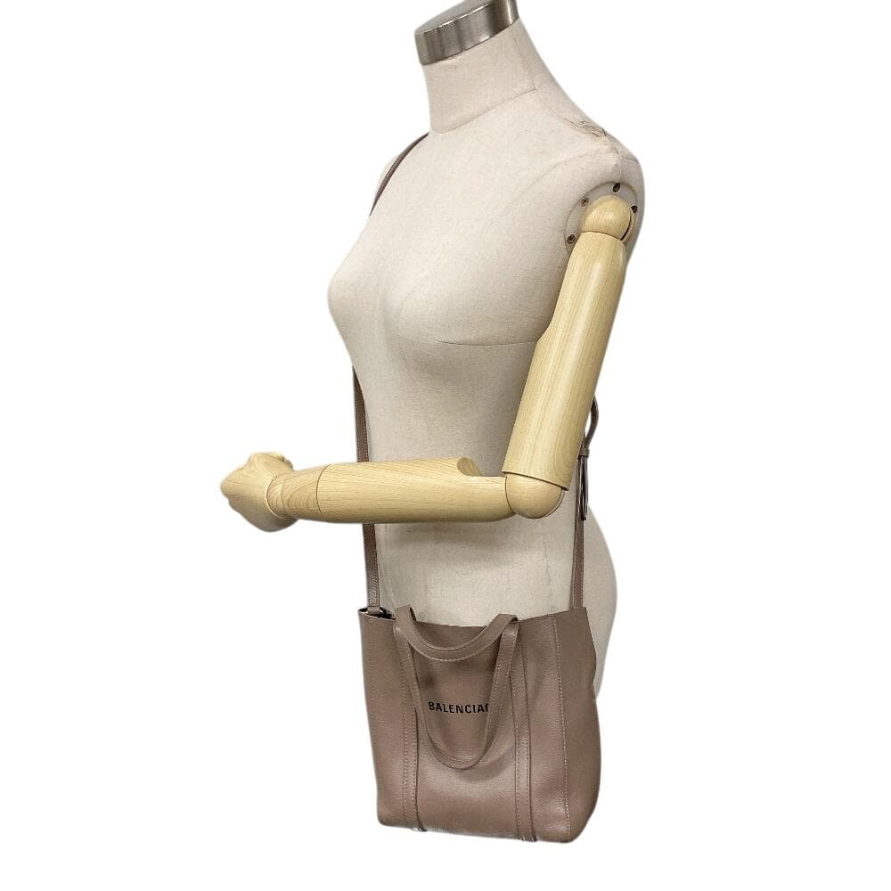 バレンシアガ レザー エブリデイXXS トートバッグ ストラップ有　ベージュ