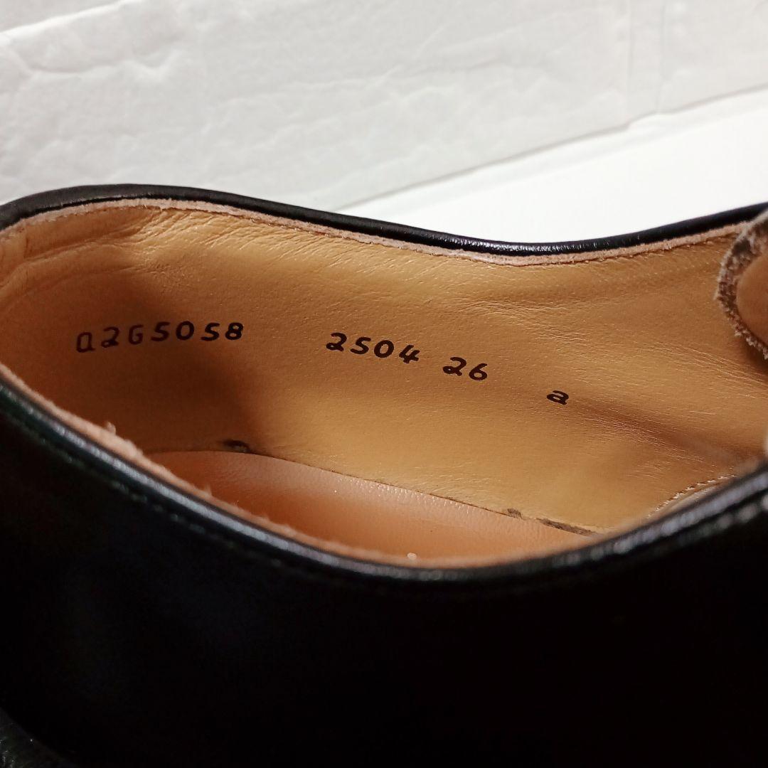 REGAL プレーントゥ レザーシューズ ブラック 26 幅広