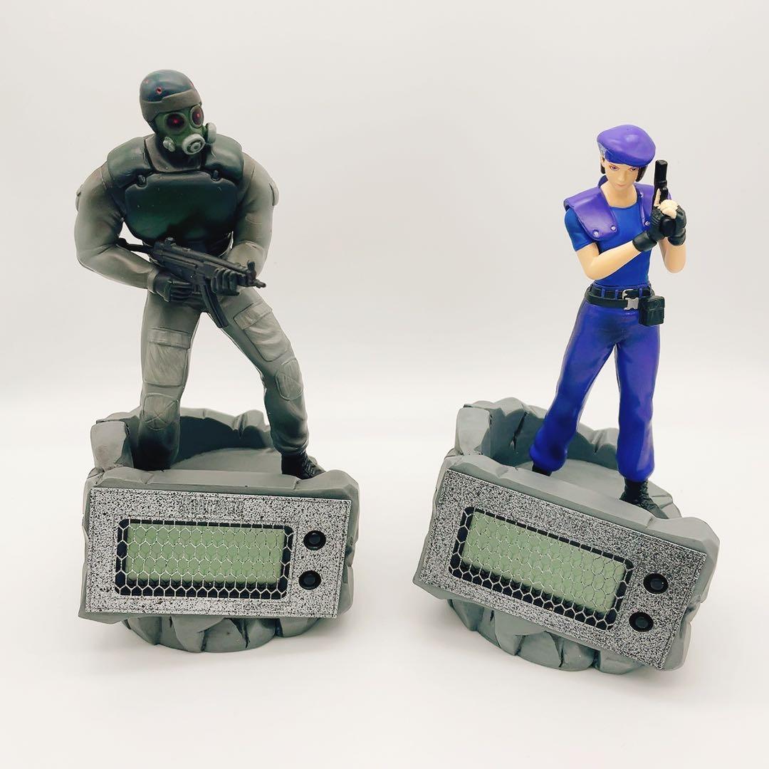 BIOHAZARD 時計付きフィギュア ジル ハンク セット