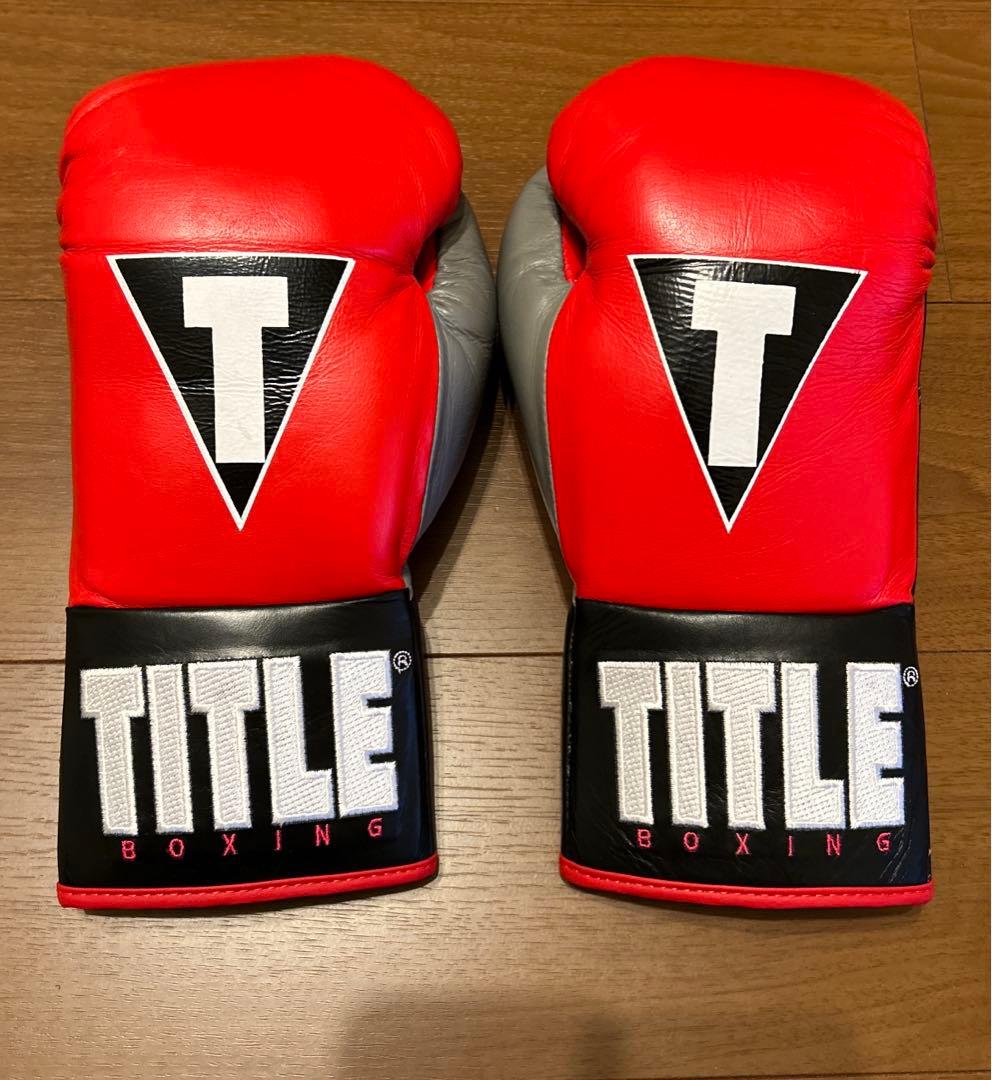 【新品未使用】TITLE(タイトル)プロ ファイトグローブ　赤