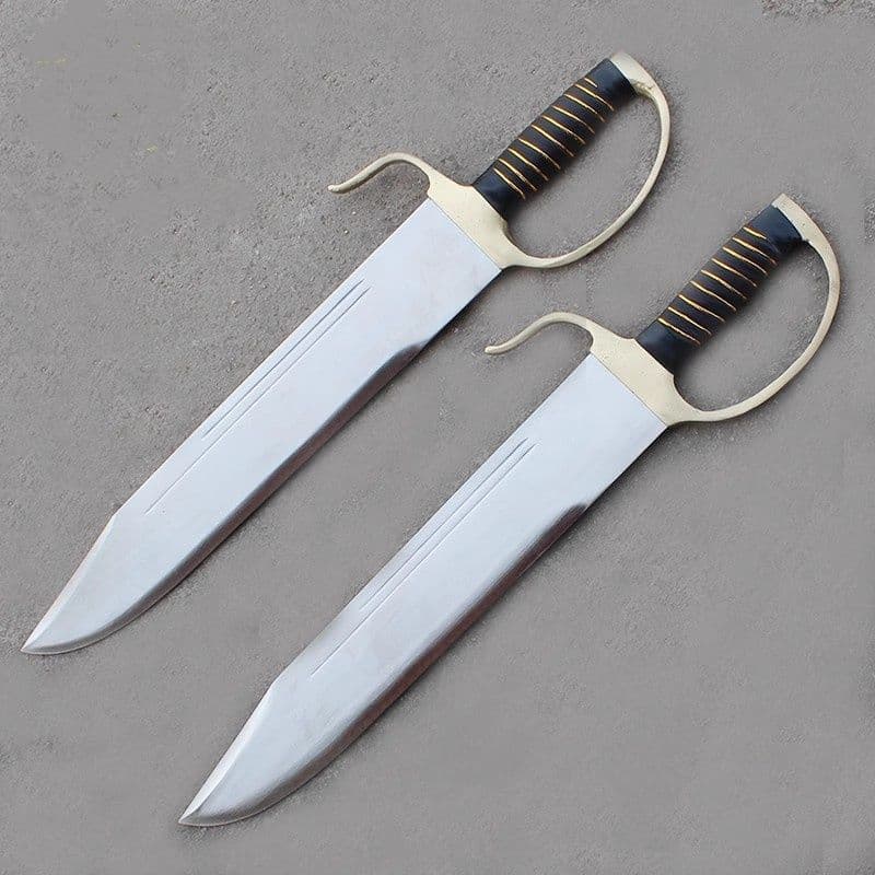 【牛耳両刀】日本刀　模造刀　 肋差 短刀 一体八斬刀 2本 刀装具