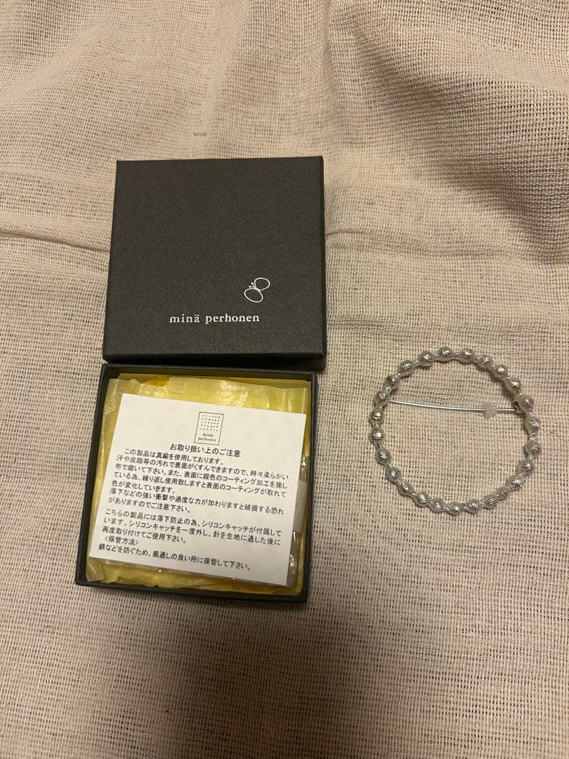 mina perhonen シルバーブローチ　タンバリン