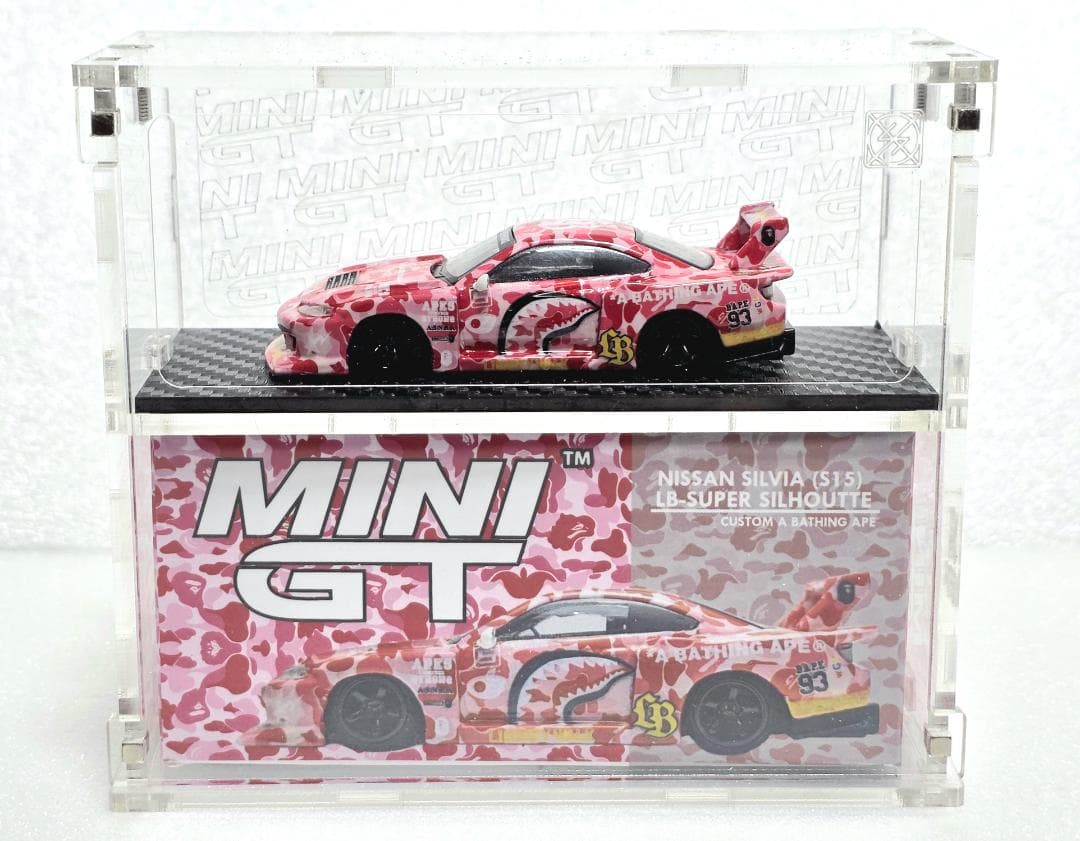 限定 LBWK Mini GT BAPE 日産 S15 + ケース付き