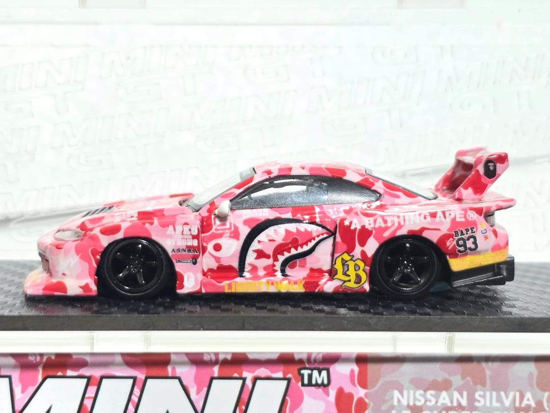限定 LBWK Mini GT BAPE 日産 S15 + ケース付き