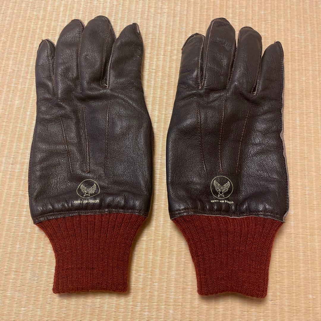 バズリクソンズ　BUZZ RICKSON'S ブラウン レザー手袋　A-10