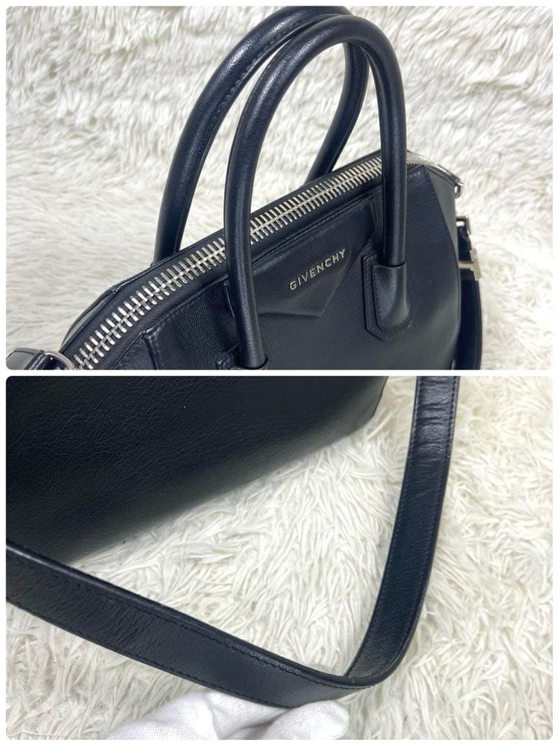美品‼️GIVENCHY ハンドバッグ　アンティゴナ　2way ロゴ金具　レザー