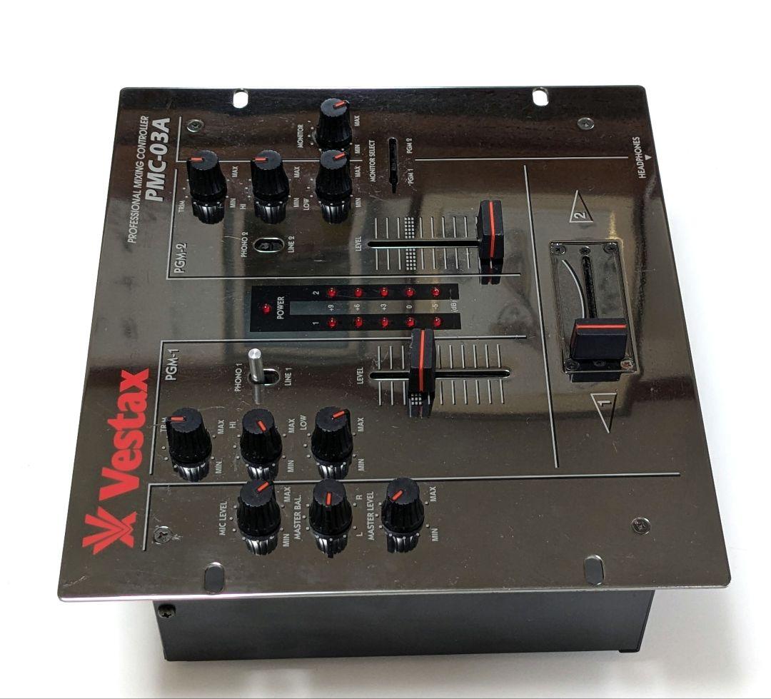VESTAXミキサーPMC-03A dj純正アダプター付き 難有