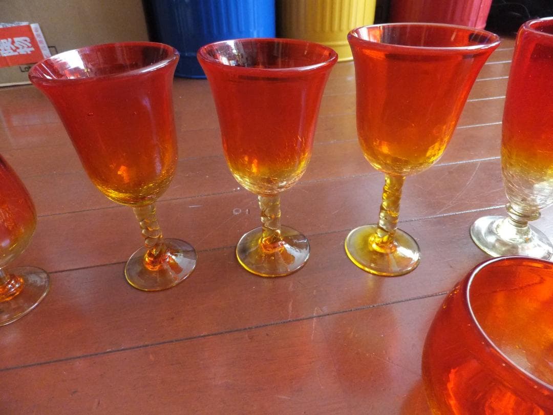 琉球ガラスのグラスなどのいろいろ１３個セット