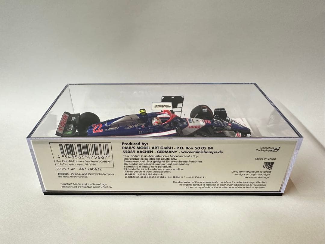 ミニチャンプス VISA CASH RB 角田 日本GP 1/43 京商別注F1