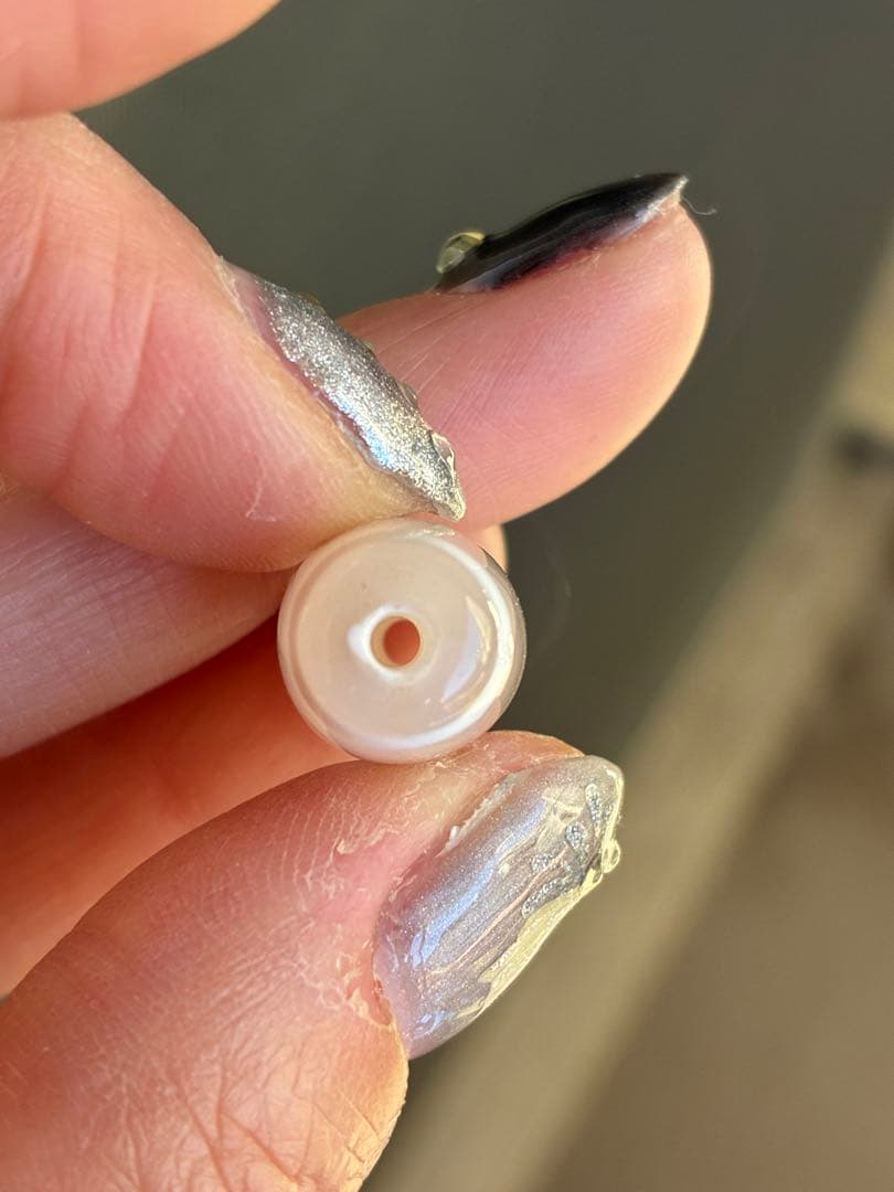 高品質✨艶とクリア感あり　老玉髄　天然白天珠　閃電五眼天珠✨