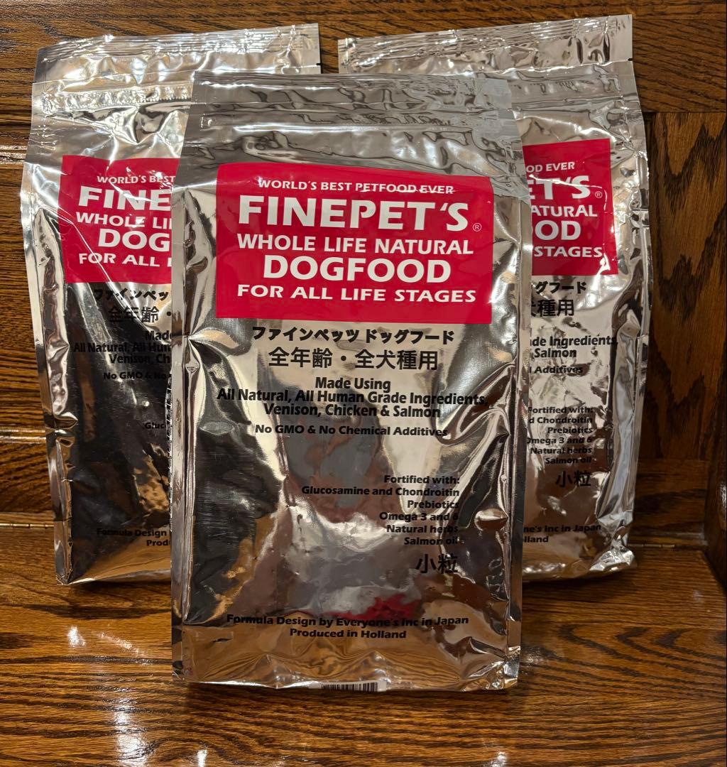 FINEPET'S ドッグフード 小粒 全犬種用　1.5Kg 3袋