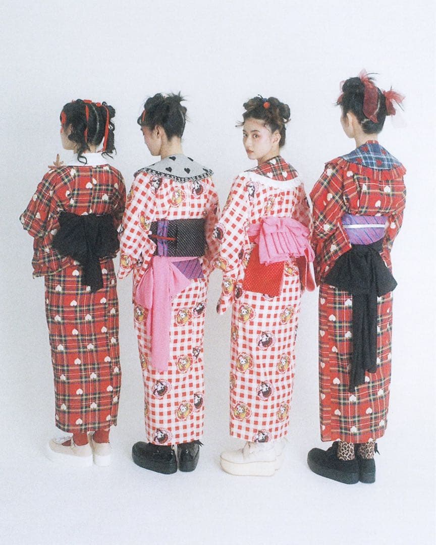 【 HEIHEI 】浴衣・リバーシブル帯・飾り帯 3点セット【 7月限定出品 】