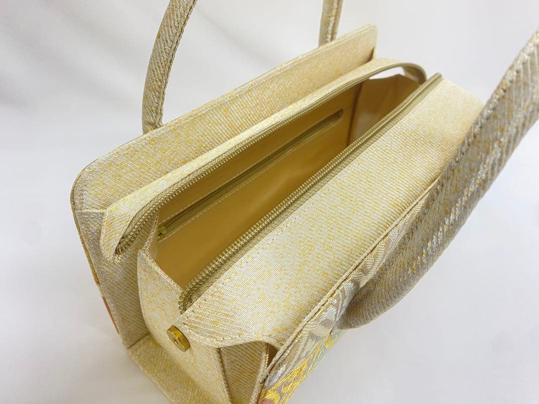 川島織物帯地　利休バッグ