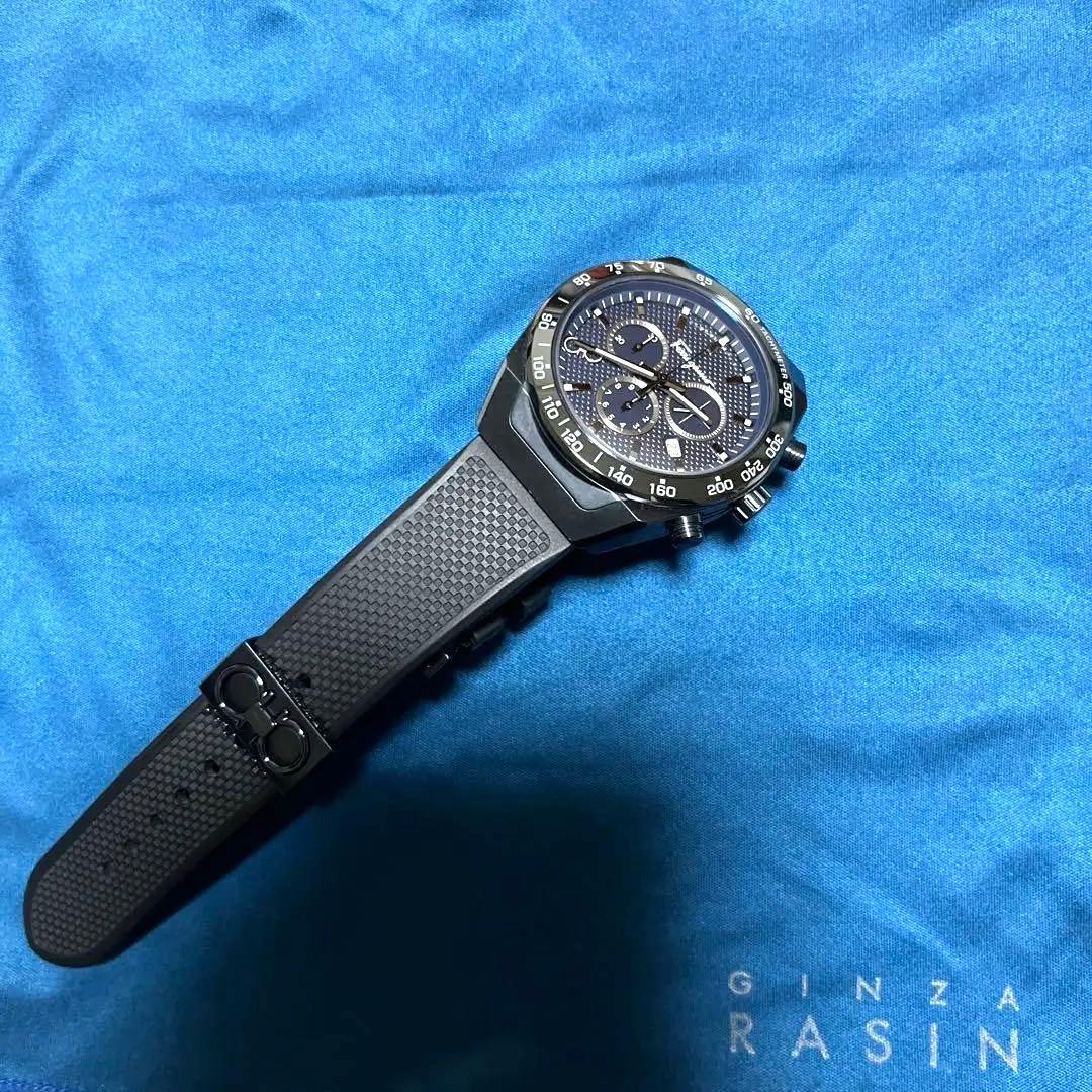 フェラガモ　メンズ 腕時計　SFHR00220 SLX Chono ネイビー