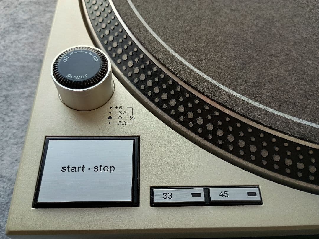 Technics SL-1200MK3D ターンテーブル シルバー カバー付き