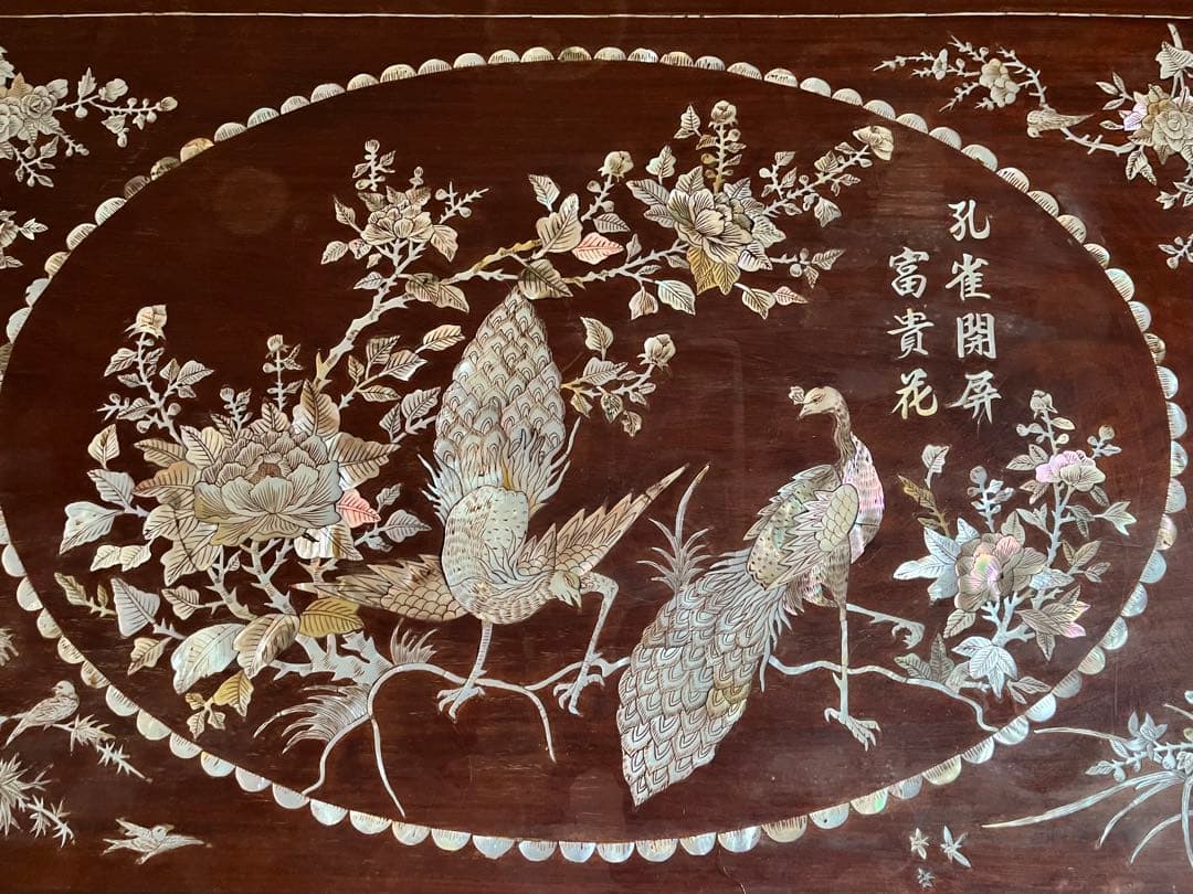 螺鈿　テーブル　骨董　アンティーク