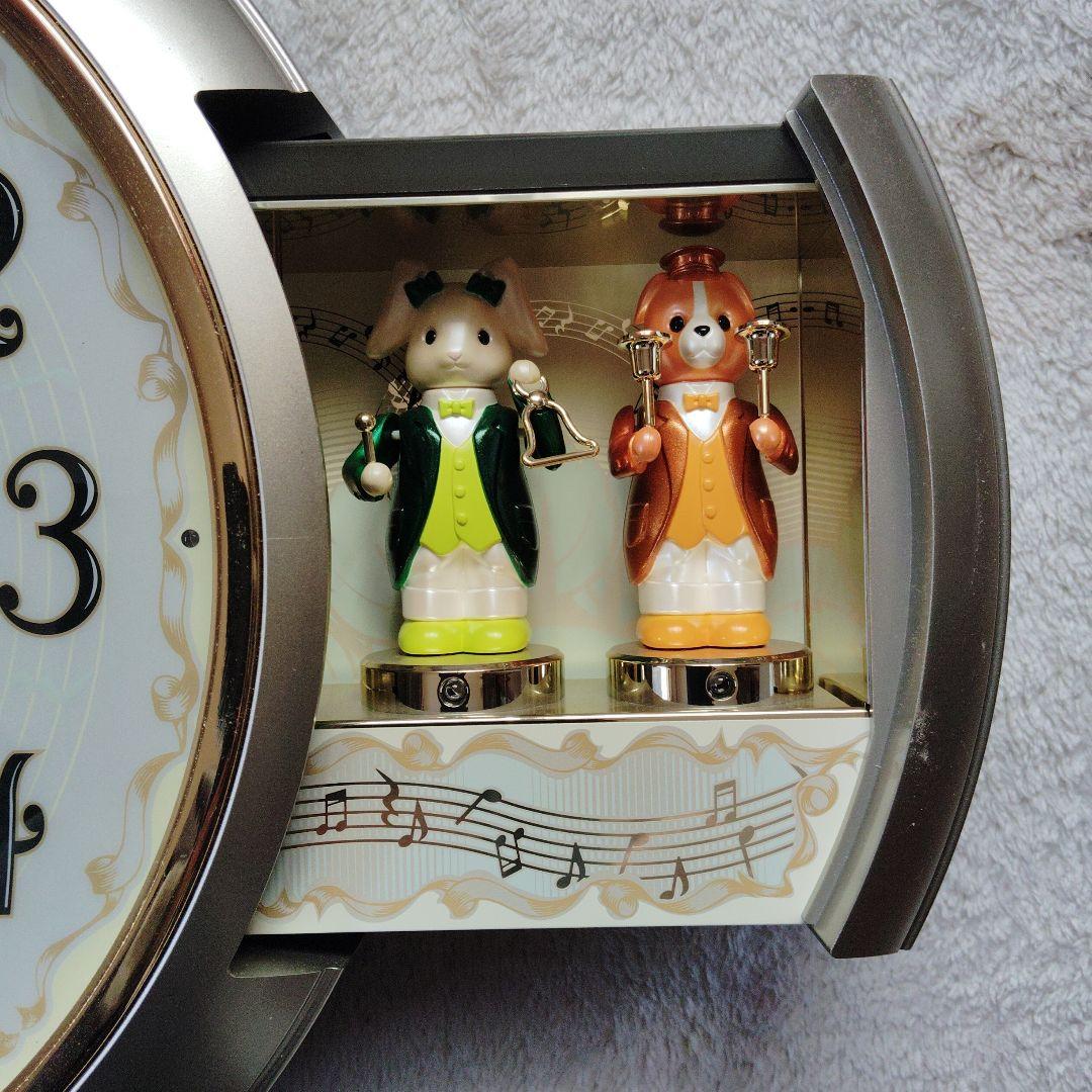 リズムからくり時計　スモールワールド音楽隊　電波時計