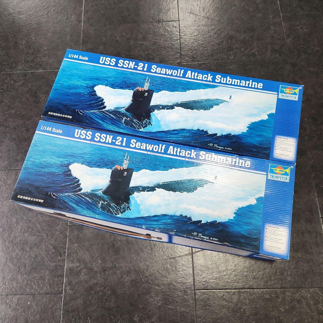 トランペッター 1:144 USS SSN-21 シーウルフ攻撃型潜水艦 新品
