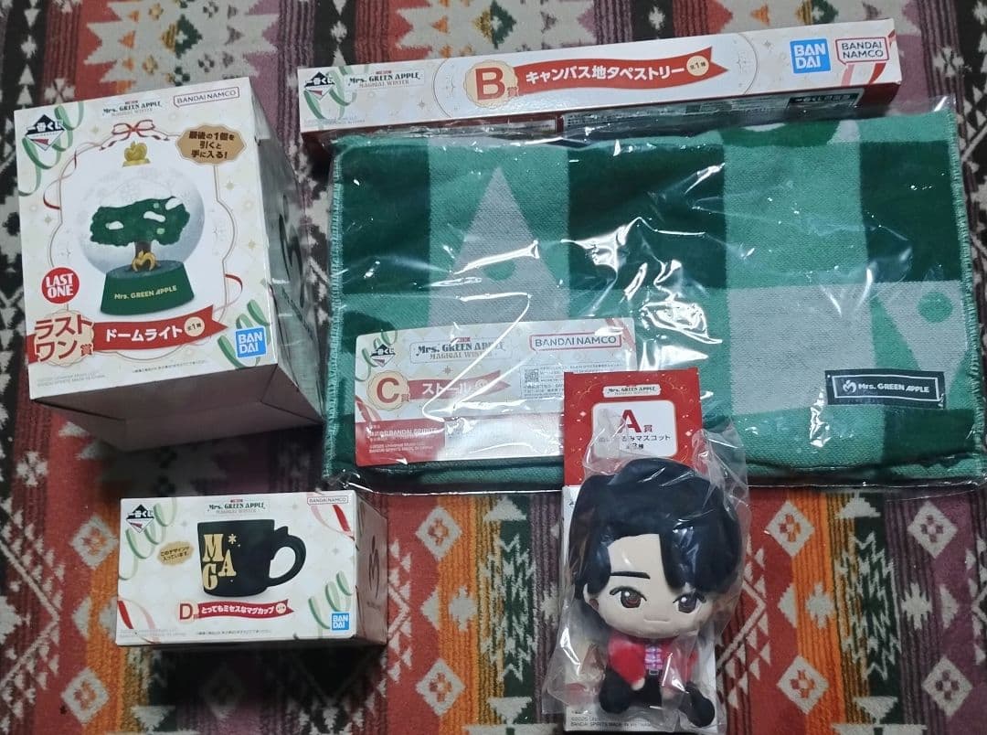 一番くじミセスグリーンアップルa賞大森元貴b賞c賞d賞ラストワン賞