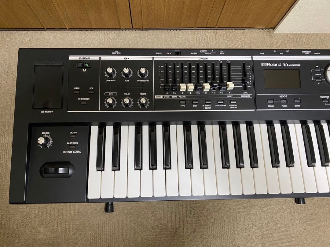 Roland VR-09-B 61鍵 コンボキーボード 純正ソフトケース付き